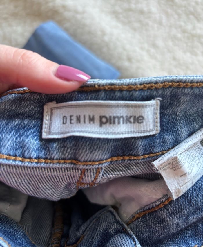 Jeans slim bleu taille haute pimkie très bon état - photo numéro 3