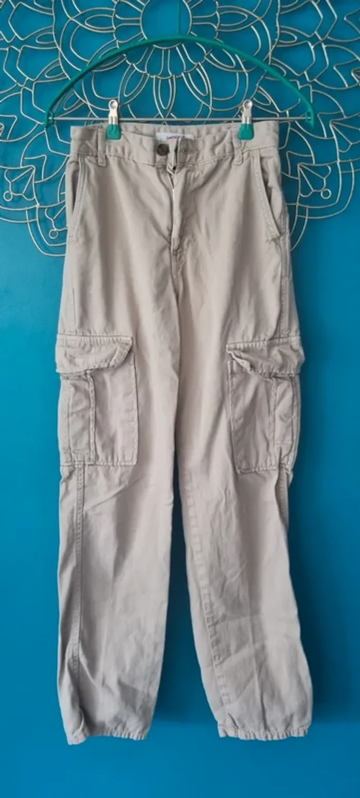 Pantalon cargo fille 34