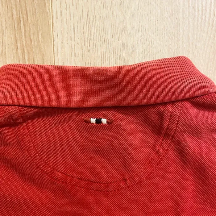 Napapijri Outdoor Clothing Polo Col V Rouge Homme Exclusive Collection Y2K (Taille M) - photo numéro 9