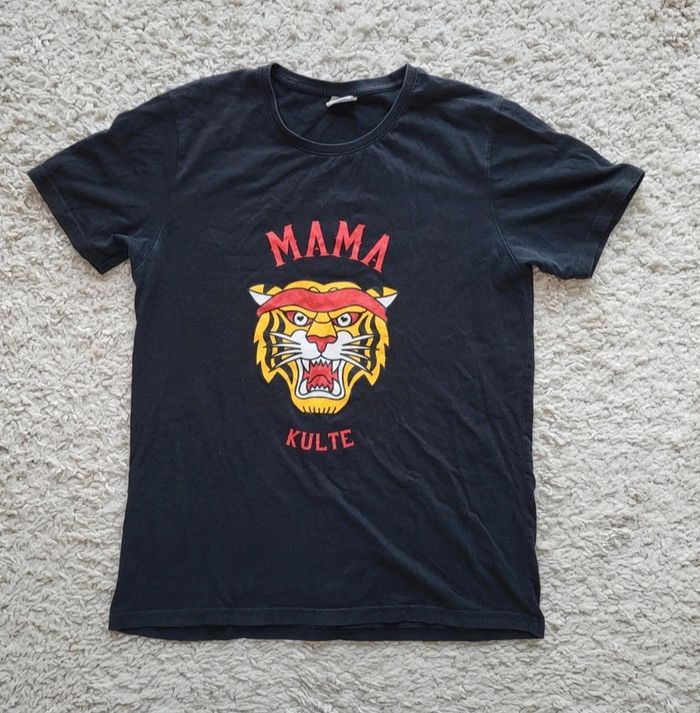 T-shirt noir motif tigre Kulte Taille M ou 38 40