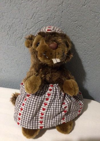 Peluche marmotte 25 cm