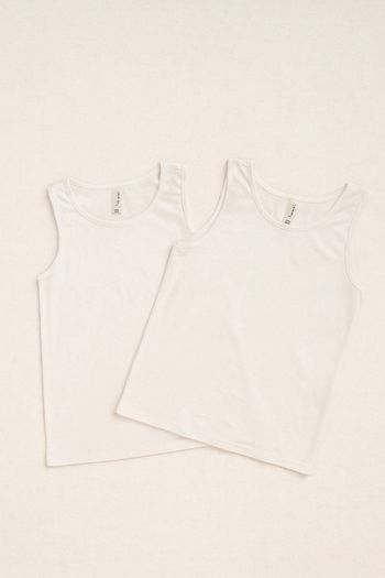 💚Lot 2 débardeurs blancs – taille 12 ans