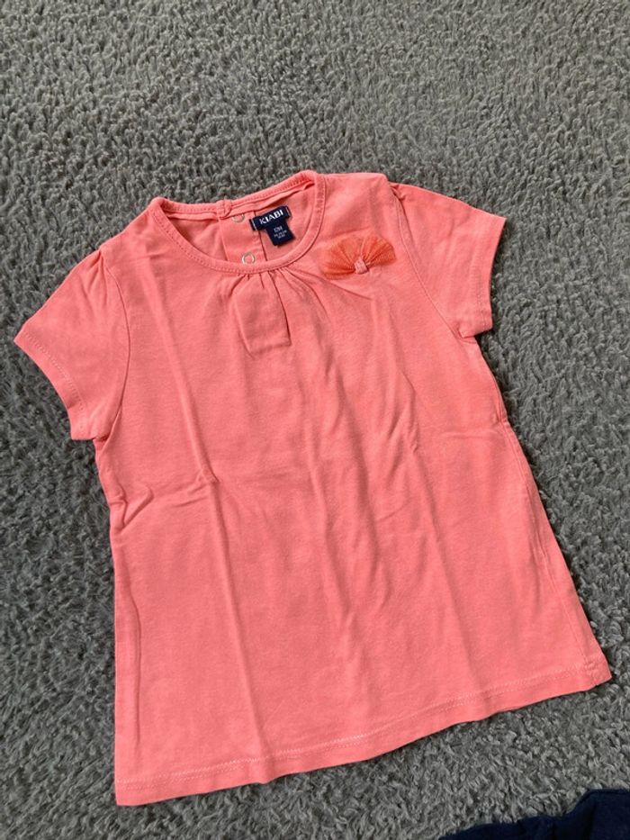 Lot de 2 tee-shirts MC 12 mois - photo numéro 4