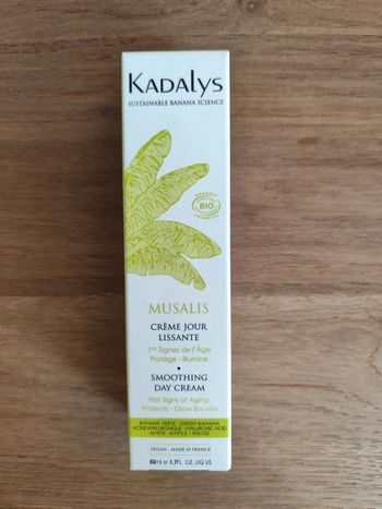 Crème de jour lissante Musalis de Kadalys