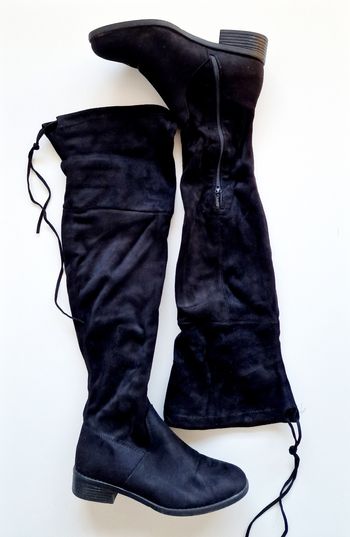 Lily Shoes - Cuissardes, talon plat - Noir - 38