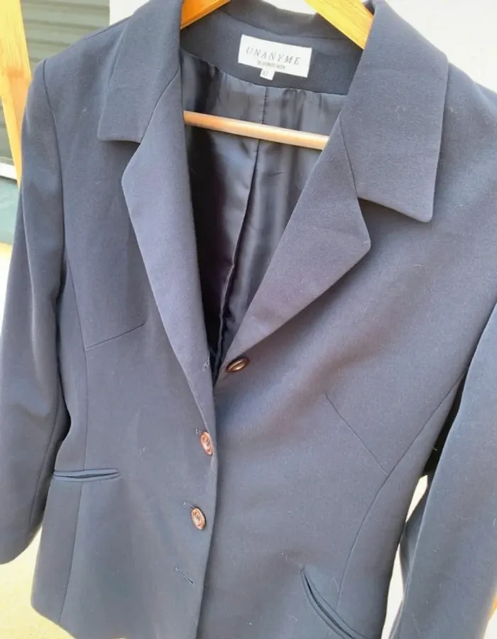 Blazer / veste bleu marine taille xl - photo numéro 6
