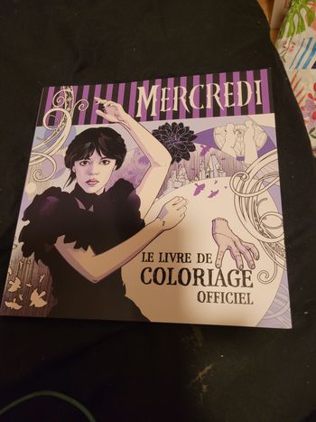 Mercredi le livre de coloriage officiel