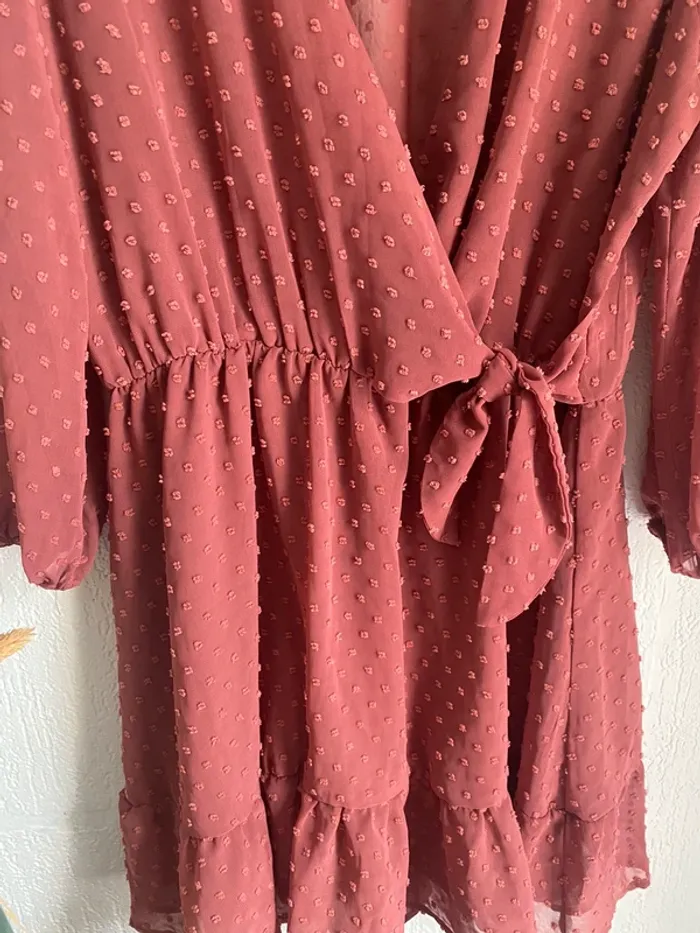 Robe rose taille L 40 zara - photo numéro 4