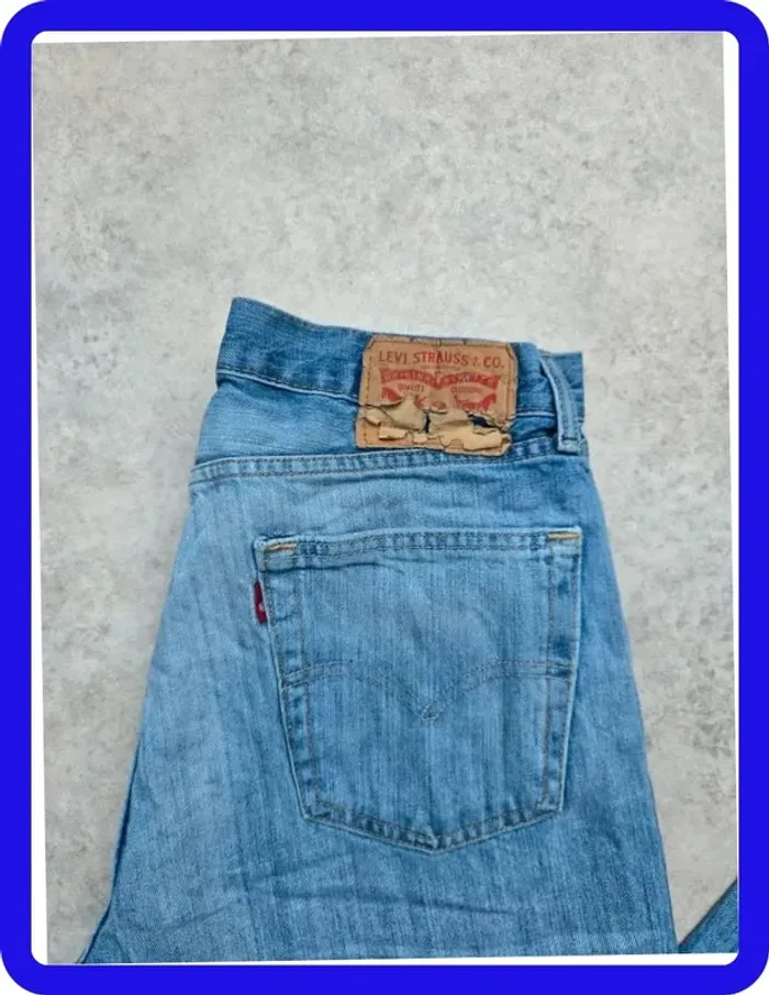 Jeans Levi's W32 FR42 L30 coupe droite bleu Homme Men pan279b - photo numéro 2