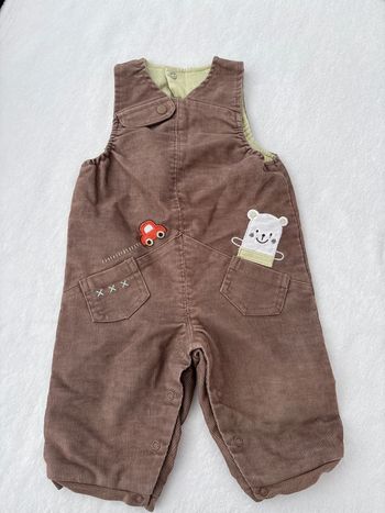 Salopette voiture marron 6 mois