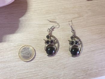 Magnifiques b o hibou vieil argent vintage