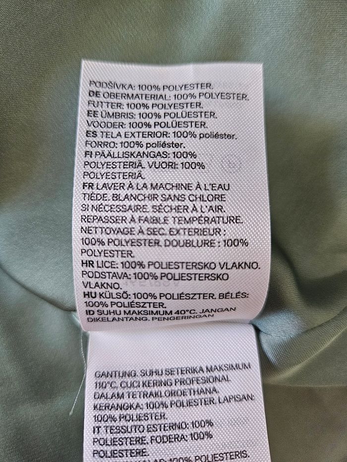 Robe manches longues vertes d'eau H&M taille 38 - photo numéro 10