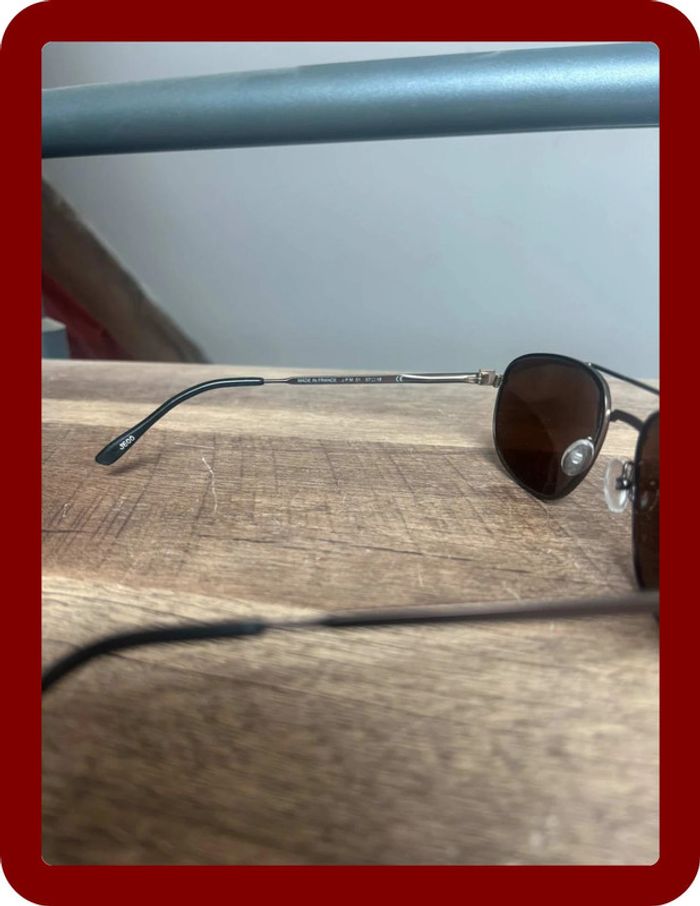 Lunette de soleil Jean Patou modèle aviateur 2000’ branche fine - photo numéro 5