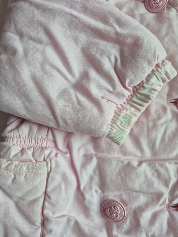 Combinaison pilote fille Tartine et Chocolat – 12 mois – rose pastel - photo numéro 3