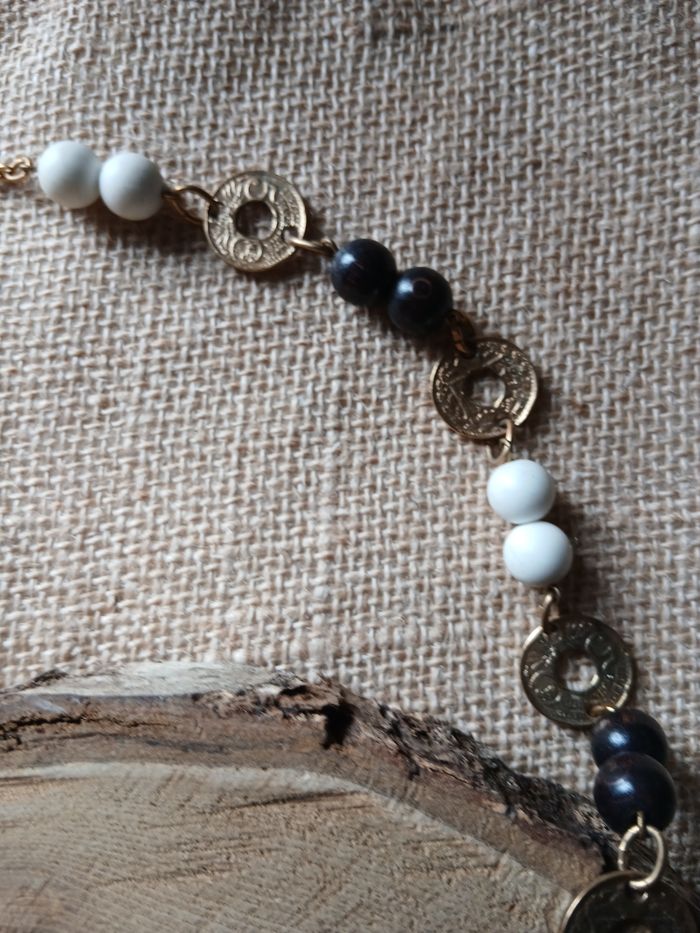 Collier doré blanc belle paris - photo numéro 7