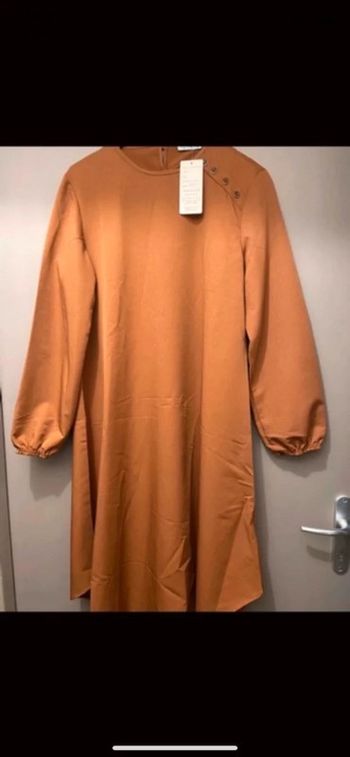 Robe manches longues camel