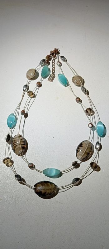 Collier perles en verre