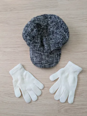 Ensemble casquette et gants femme