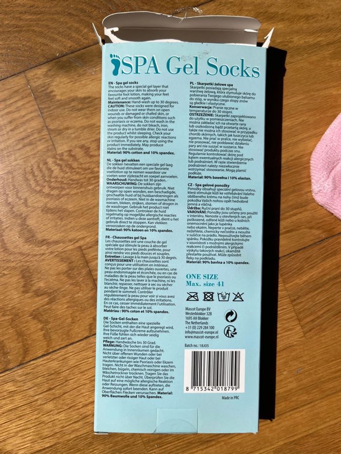 Chaussettes Gel SPA Rose – Soin pieds doux – Antidérapantes - photo numéro 3
