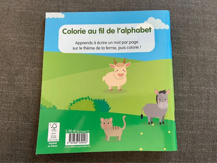 Abécédaire à colorier - Éditions grenouilles - photo numéro 5