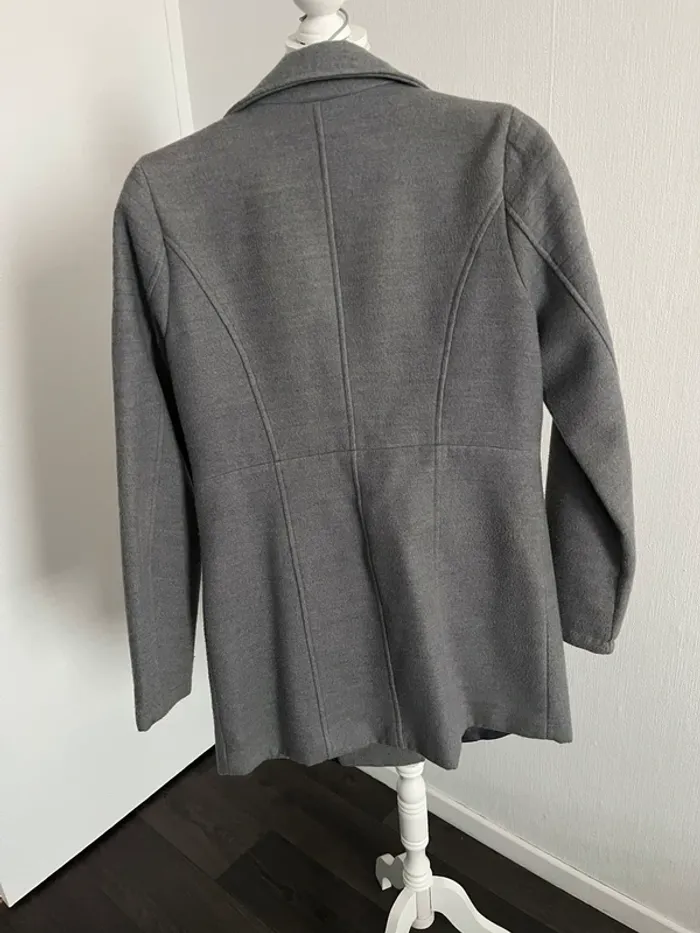 Manteau hiver gris taille m 38 etam - photo numéro 2