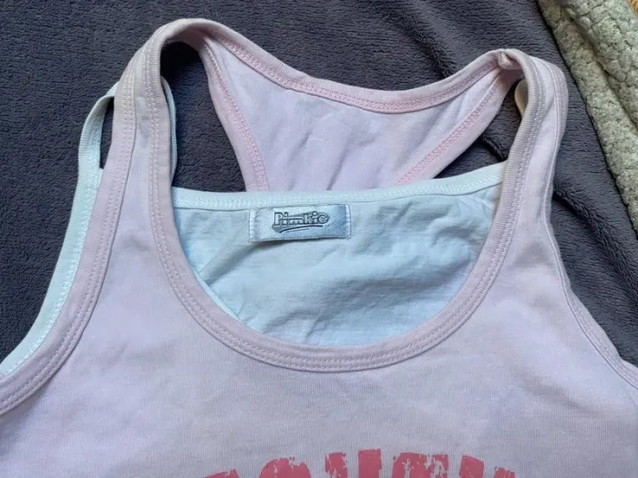 2 hauts taille M rose pimkie - photo numéro 2