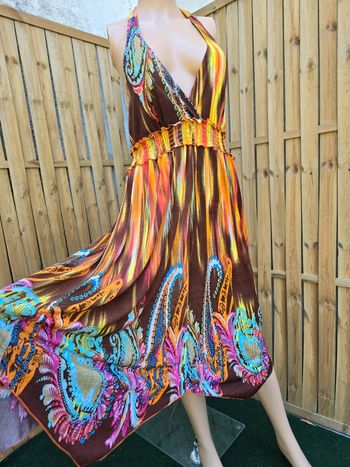 Robe dos nu asymétrique neuve étiquette 🍒années 2000🍒taille XL