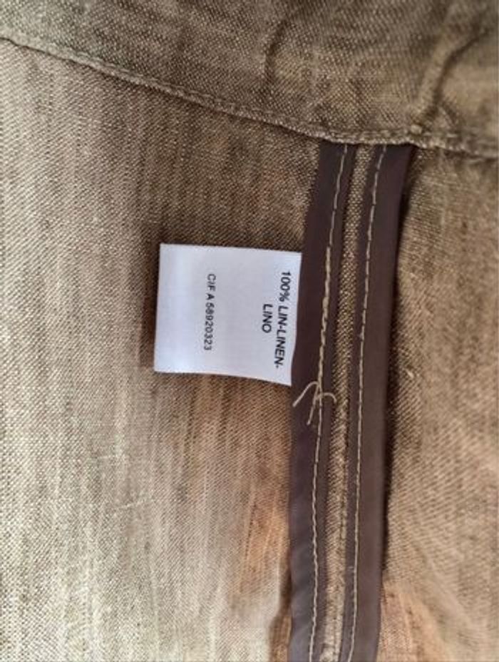 Chemise en lin beige - photo numéro 8