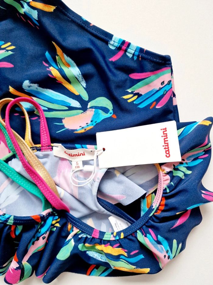 Catimini - Maillot de bain une pièce - Imprimé oiseaux - Neuf avec étiquette ! (5 ans) - photo numéro 4
