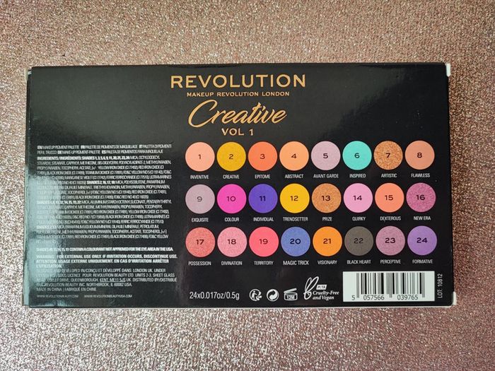 Palette creative de  Revolution - photo numéro 3