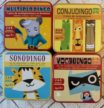 Multidingo, Conjudingo, Sonodingo, Vocadingo 