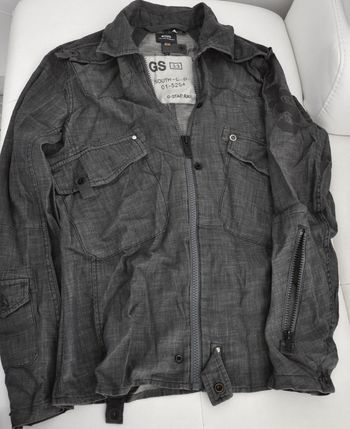 Chemise zippée G-Star effet jean denim taille L