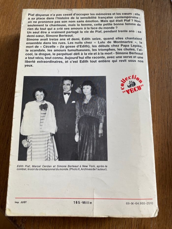 Livre sur Piaf - photo numéro 2