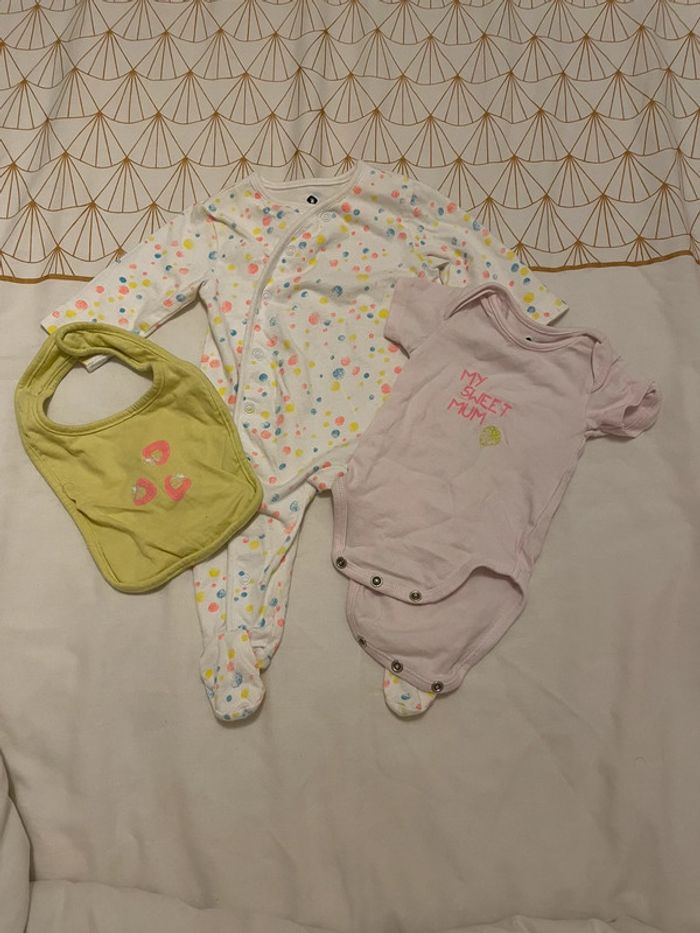 Ensemble pyjama fin 1 mois grain de blé