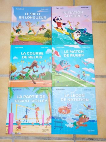 Lot livres enfants sport