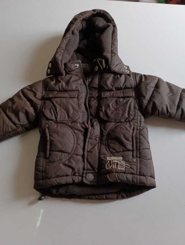 Blouson fourré épais garçon Orchestra taille 9 mois