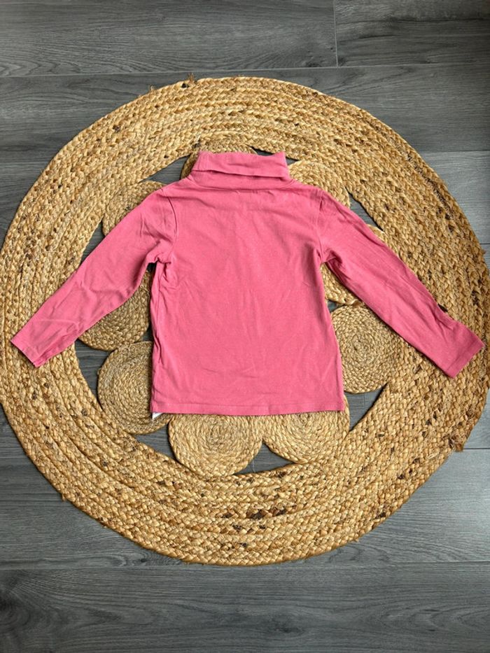 Col roulé rose à pois argenté 5 ans - photo numéro 2