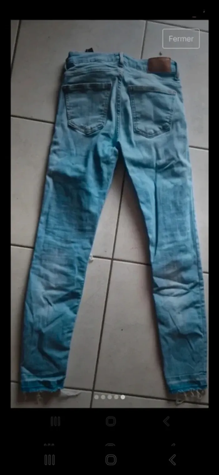 Jeans troues zara taille 36 très bon état - photo numéro 3