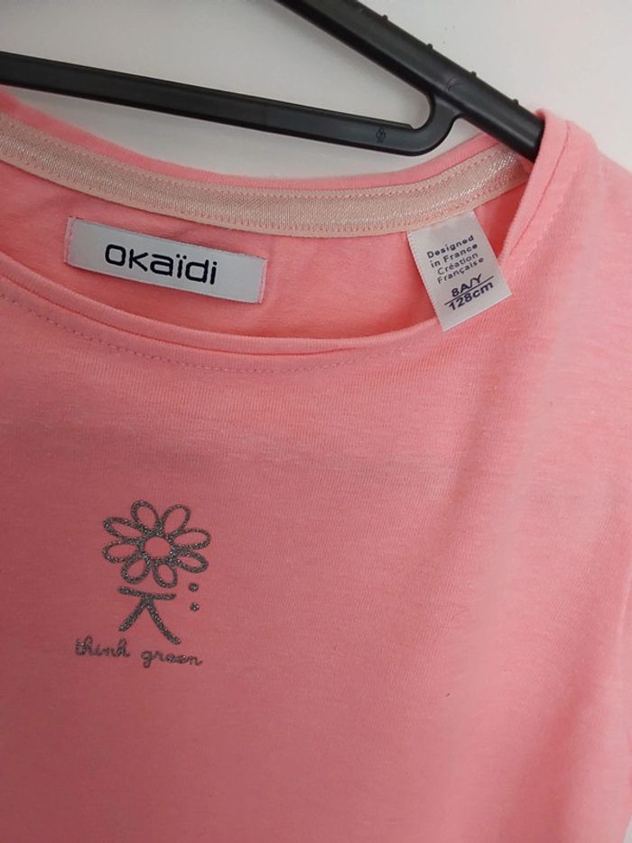 T shirt okaïdi fille 8 ans - photo numéro 2