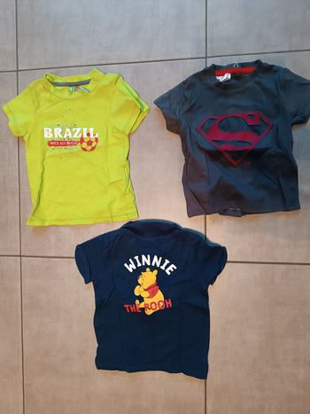 Lot T-shirt manches courtes garçon 9 mois