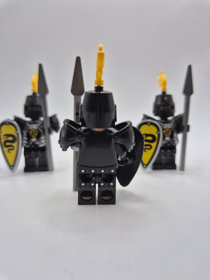 Figurines type lego 4 soldats chevaliers Serpent - photo numéro 4