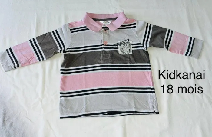 Polo manches longues kidkanai 18 mois