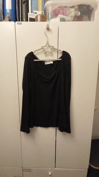 T shirt longue manche decolte