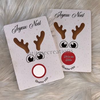 Carte à gratter annonce spécial🎄