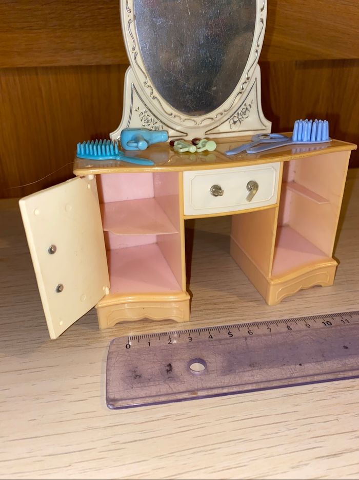 Coiffeuse poupée brosse peigne miroir bigoudi - photo numéro 4