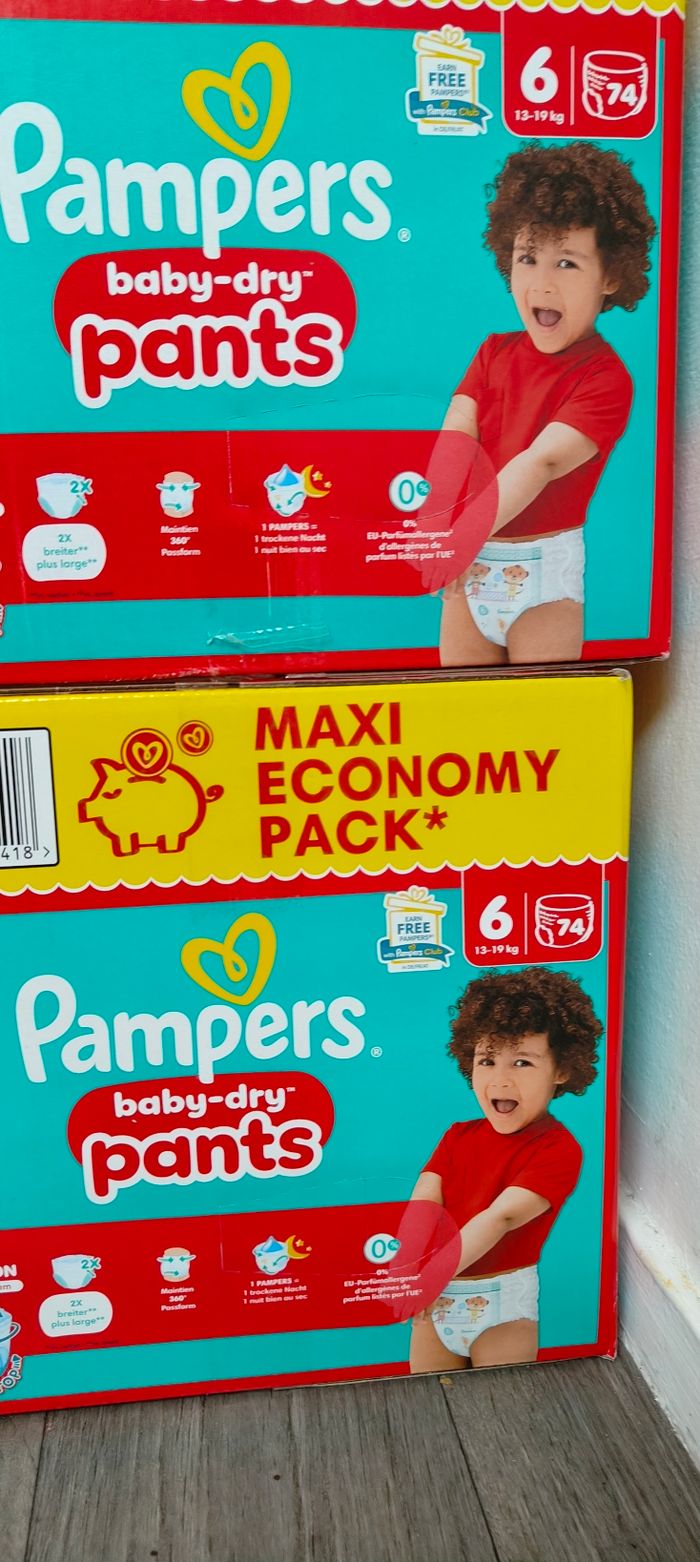 2 carton couche pampers taille6 - photo numéro 4