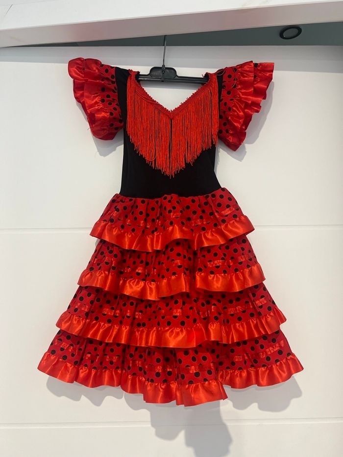 Déguisement espagnol fille + chaussures assorties - photo numéro 7