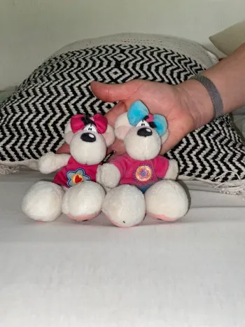 2 petites peluches Diddl