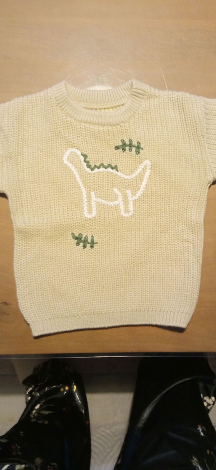 pull bébé motif dinausore ( 24/36 mois) - photo numéro 2