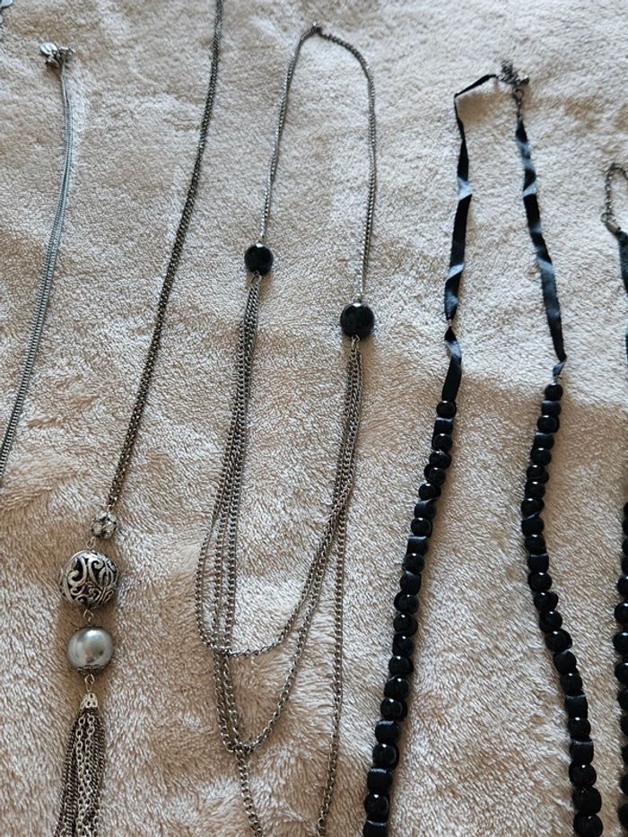 Lot de colliers longs et pendentifs fantaisie y2k - photo numéro 15